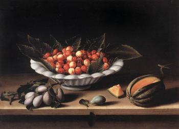 路易斯 莫利隆 Cup of Cherries and Melon 路易斯 莫利隆 Cup of Cherries and Melon